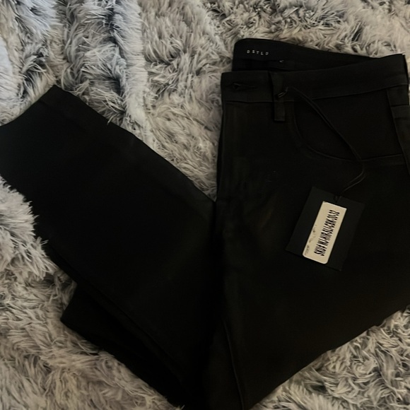 DSTLD Authentic matte wax coated DSTLD black skinny jeans. - Picture 8 of 8